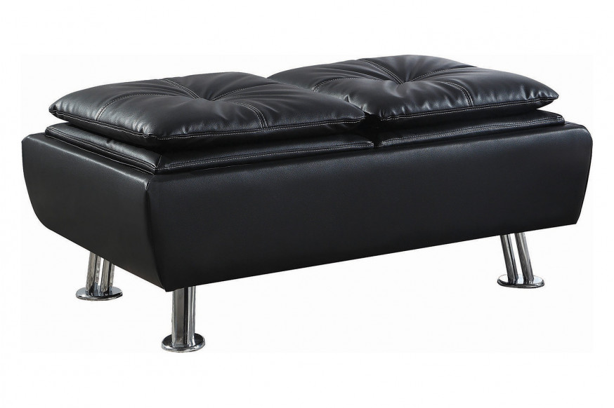 Coaster™ Dilleston Storage Ottoman with Removable Trays - Black