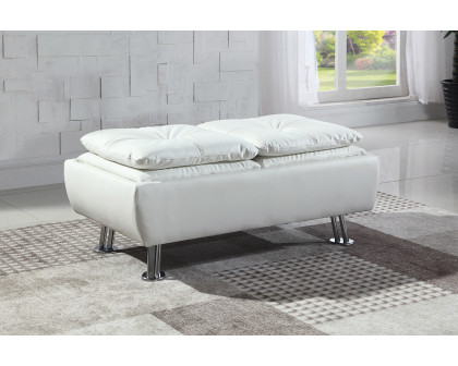 Coaster™ Dilleston Storage Ottoman with Removable Trays - White