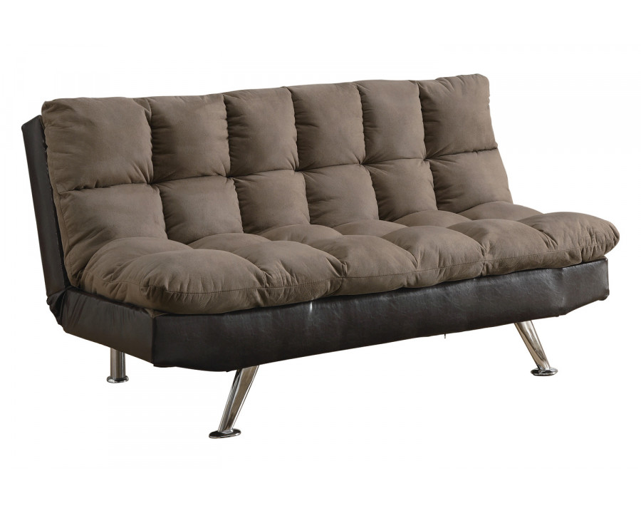 Coaster Elise Biscuit Tufted Back Sofa Bed - Brown