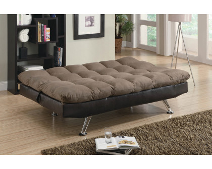 Coaster Elise Biscuit Tufted Back Sofa Bed - Brown