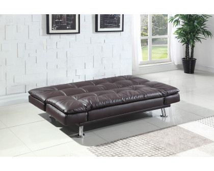 Coaster Dilleston Tufted Back Upholstered Sofa Bed - Brown