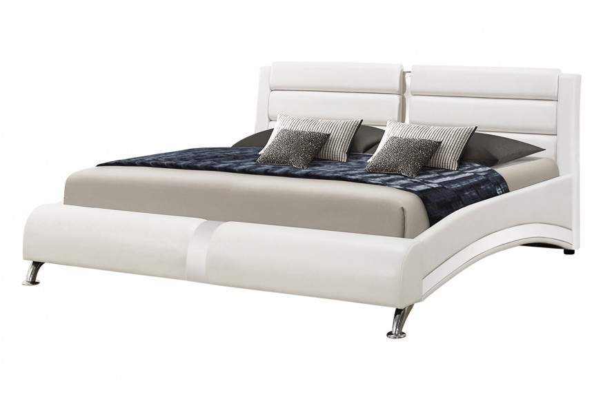 Coaster™ Jeremaine California King Upholstered Bed - White