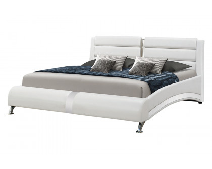 Coaster™ Jeremaine California King Upholstered Bed - White