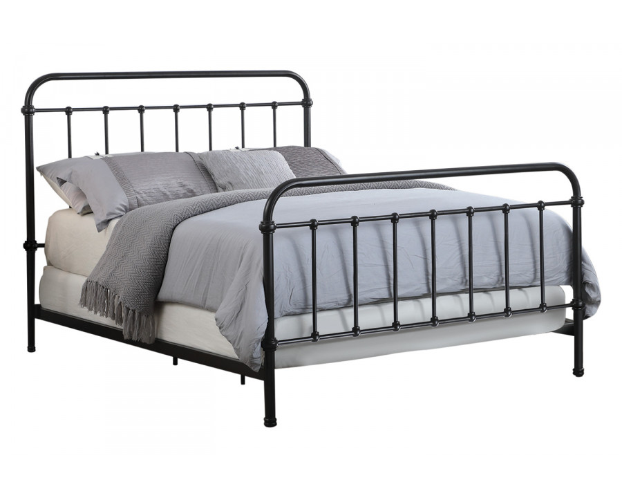 Coaster Livingston California King Panel Metal Bed - Dark Bronze