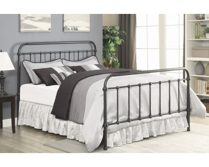 Coaster Livingston Twin Panel Metal Bed - Dark Bronze