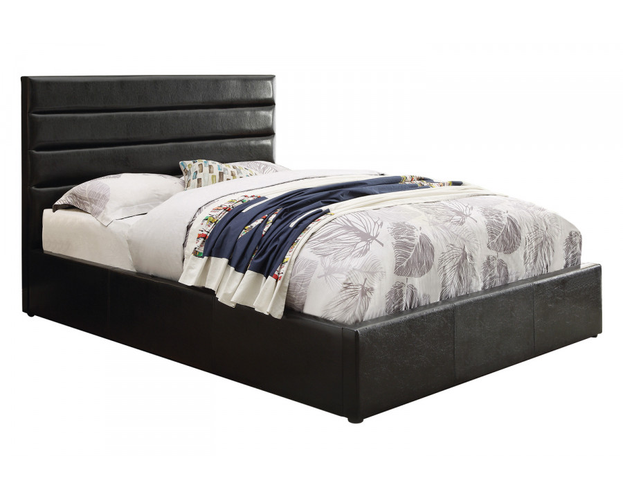 Coaster Riverbend Queen Upholstered Storage Bed - Black