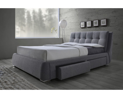 Coaster - Fenbrook Eastern King Tufted Upholstered Storage Bed