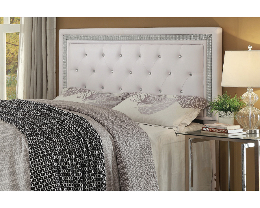 Coaster Andenne Eastern King/California King Tufted Upholstered Headboard - White