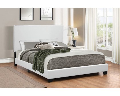 Coaster Muave Full Upholstered Bed - White