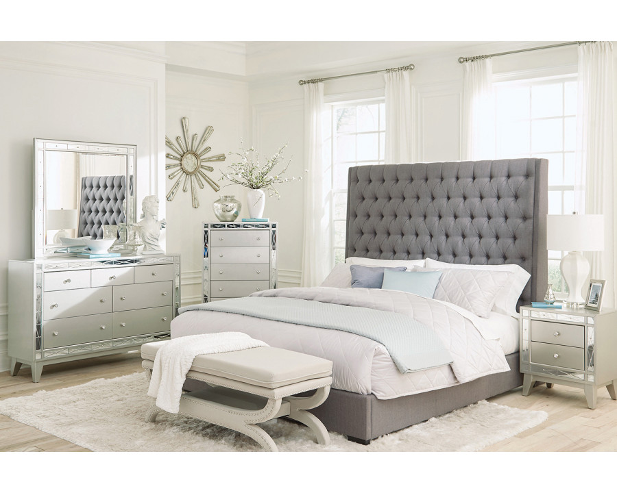 Coaster - Camille Eastern King Button Tufted Bed