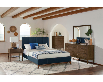 Coaster Charity Full Upholstered Bed - Blue