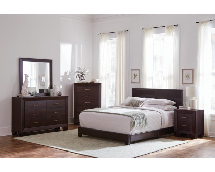 Coaster Dorian Upholstered Full Bed - Brown