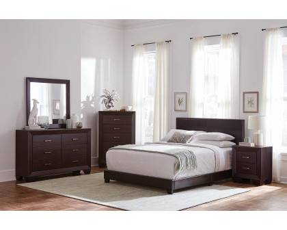 Coaster Dorian Upholstered Queen Bed - Brown