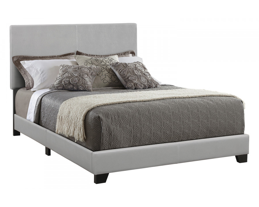 Coaster Dorian Upholstered Full Bed - Gray