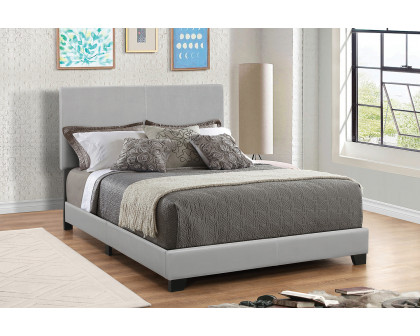 Coaster Dorian Upholstered Eastern King Bed - Gray