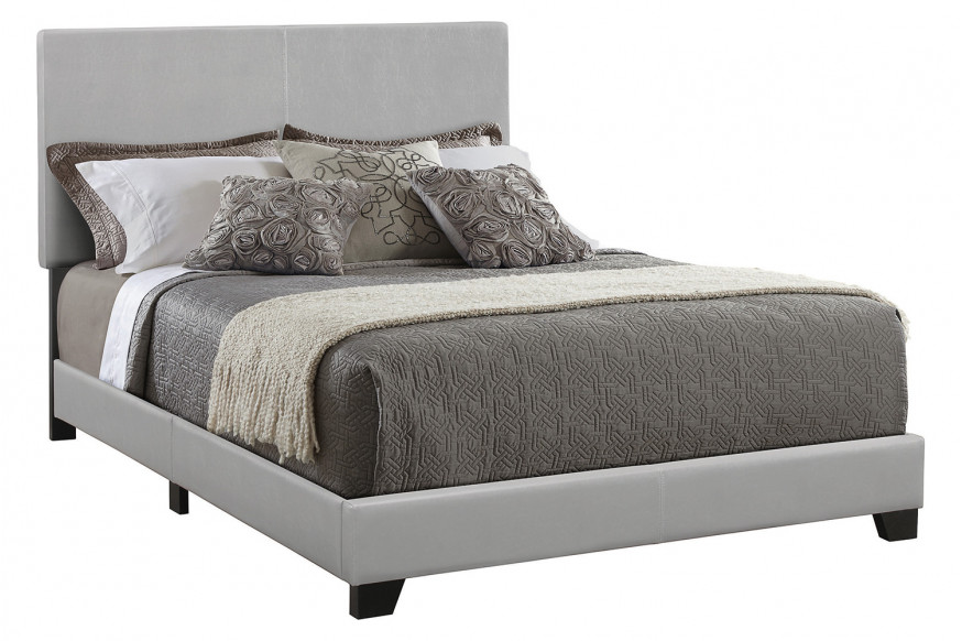 Coaster™ Dorian Upholstered Queen Bed - Gray