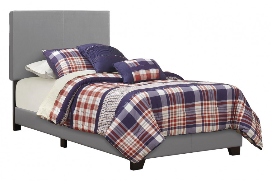 Coaster™ Dorian Upholstered Twin Bed - Gray