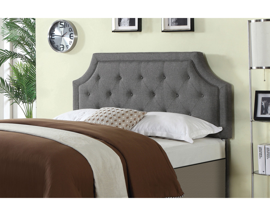 Coaster Rutherford Queen And Full Tufted Upholstered Headboard - Gray