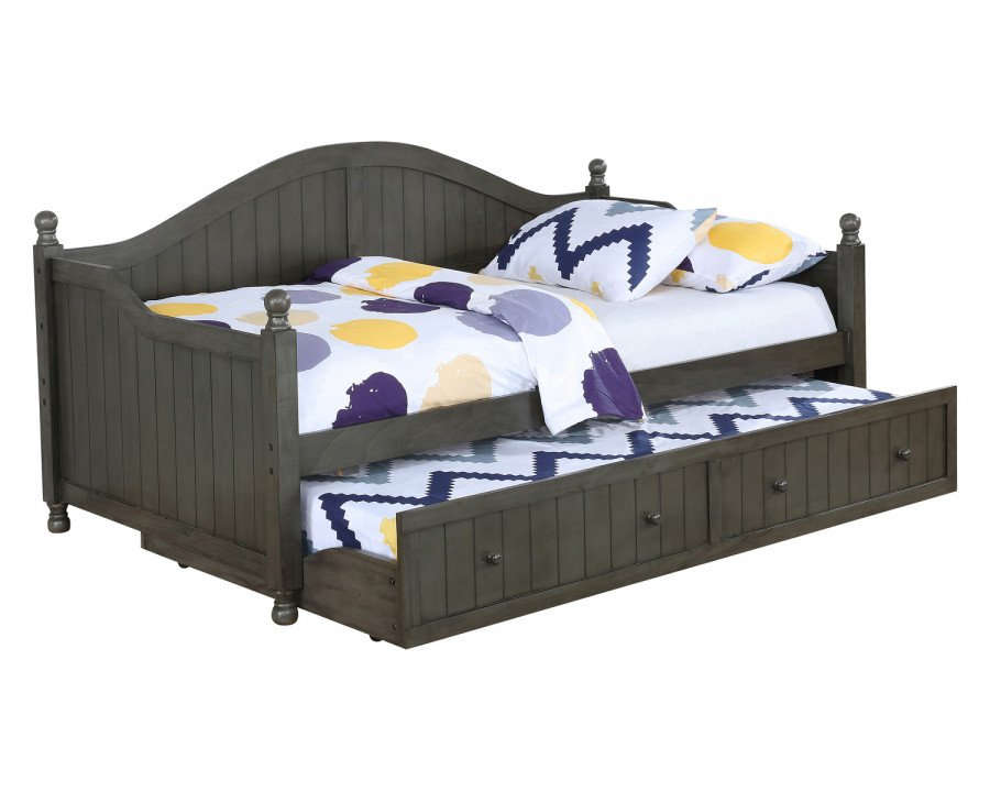 Coaster - Julie Twin Daybed With Trundle in Warm Gray