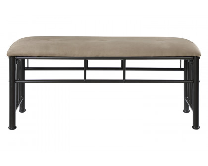 Coaster - Livingston Upholstered Bench in Dark Bronze