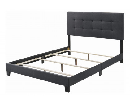 Coaster Mapes Tufted Upholstered Full Bed - Charcoal