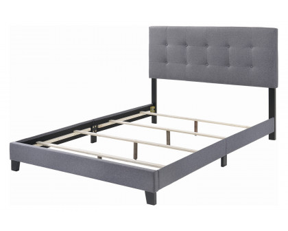 Coaster Mapes Tufted Upholstered Full Bed - Gray