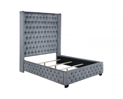 Coaster - Rocori Eastern King Wingback Tufted Bed