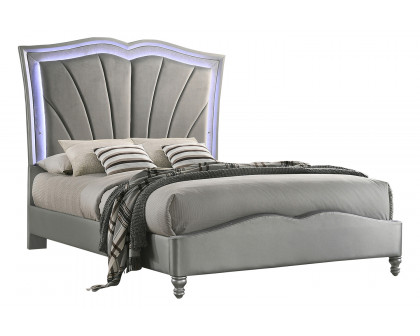 Coaster - Bowfield Eastern King Upholstered Bed with Led Lighting