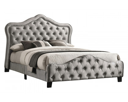 Coaster - Bella Upholstered Tufted Panel Eastern King Bed