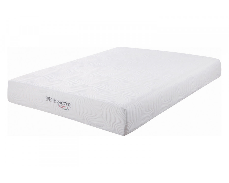 Coaster Key Twin Long Memory Foam Mattress - White