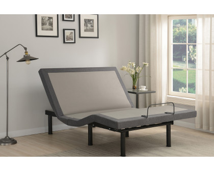 Coaster Clara Full Adjustable Bed Base - Gray/Black