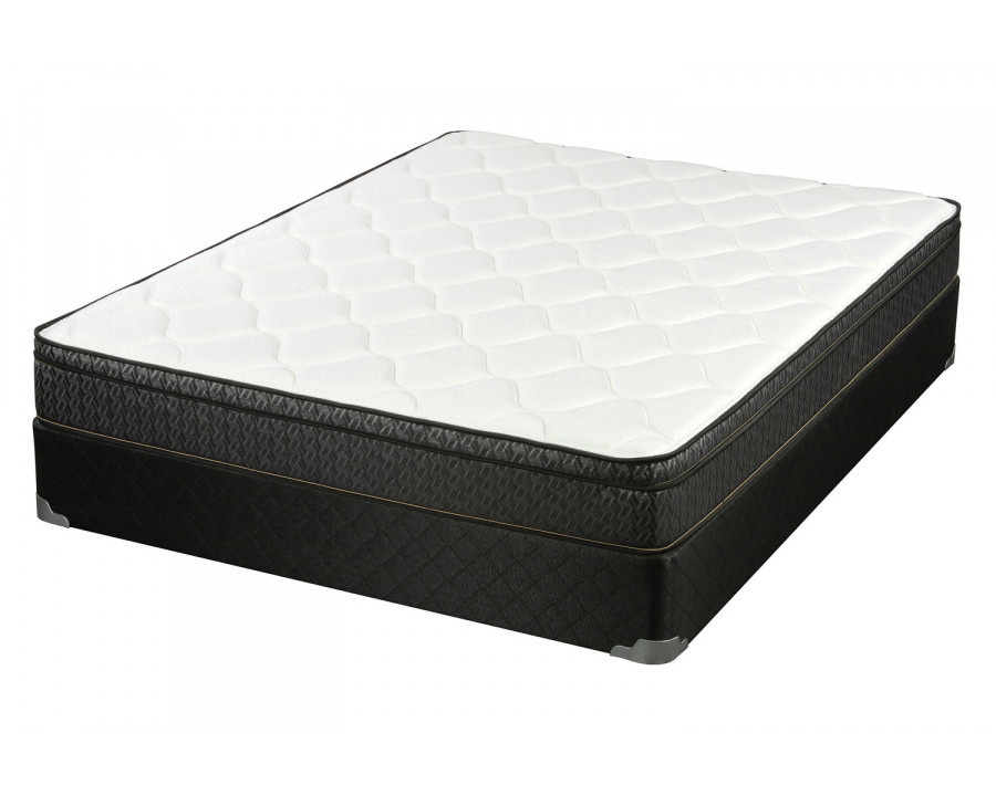 Coaster Evie 9.25" Eastern King Mattress - White/Black