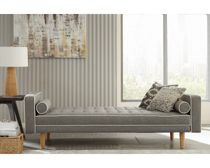 Coaster - Lassen Tufted Upholstered Sofa Bed in Gray