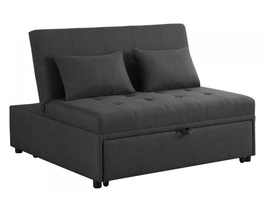 Coaster - Lance Tufted Upholstered Sleeper Sofa Bed in Gray