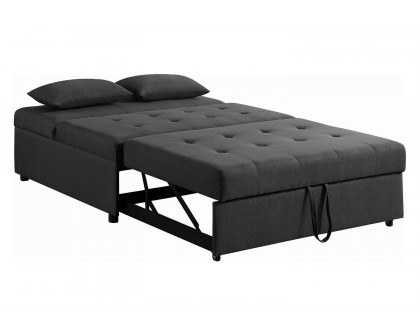 Coaster - Lance Tufted Upholstered Sleeper Sofa Bed in Gray