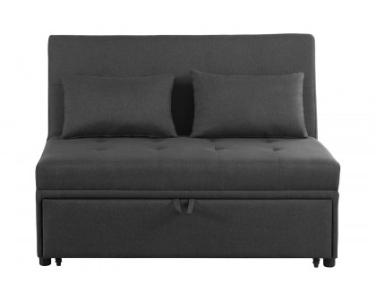 Coaster - Lance Tufted Upholstered Sleeper Sofa Bed in Gray