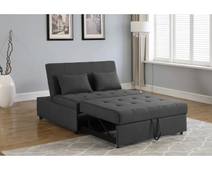 Coaster - Lance Tufted Upholstered Sleeper Sofa Bed in Gray