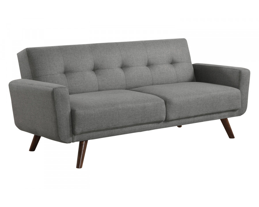 Coaster - Hilda Tufted Upholstered Sofa Bed in Gray