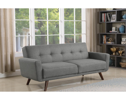 Coaster - Hilda Tufted Upholstered Sofa Bed in Gray