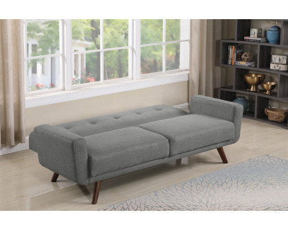 Coaster - Hilda Tufted Upholstered Sofa Bed in Gray