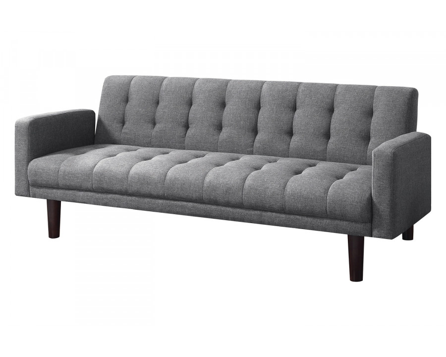 Coaster - Sommer Tufted Sofa Bed in Gray