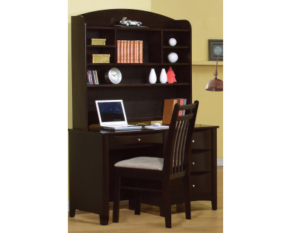 Coaster - Phoenix Hutch With Shelves in Cappuccino