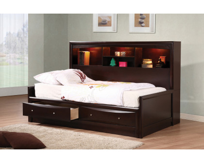 Coaster - Phoenix Full Daybed with Bookcase And Storage Drawers