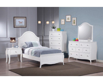 Coaster Dominique Twin Panel Bed - White