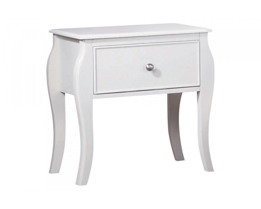 Coaster Dominique 1-Drawer Nightstand - White