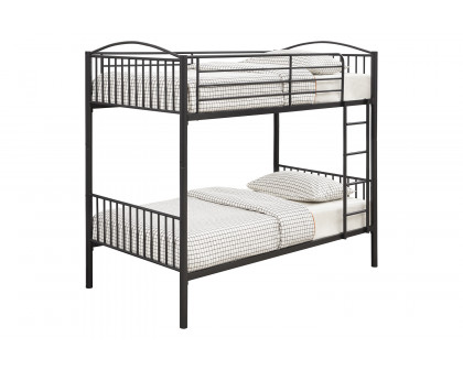 Coaster - Anson Twin Over Twin Bunk Bed with Ladder