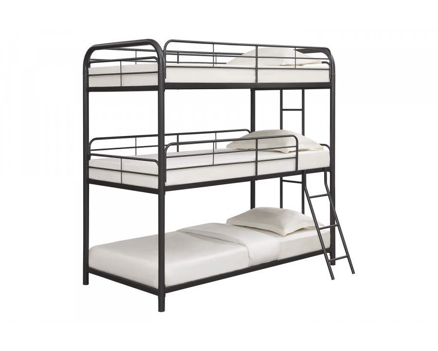 Coaster - Garner Triple Bunk Bed With Ladder 400777