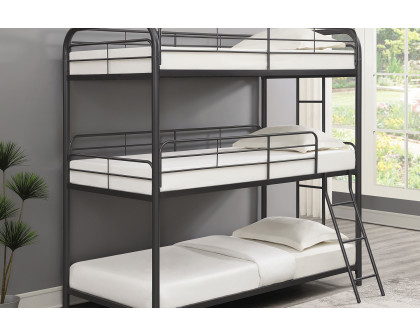 Coaster - Garner Triple Bunk Bed With Ladder 400777