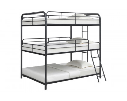 Coaster - Garner Triple Bunk Bed With Ladder 400777