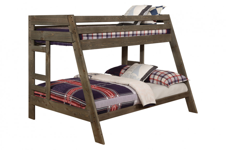 Coaster™ Wrangle Hill Twin Over Full Bunk Bed - Gun Smoke